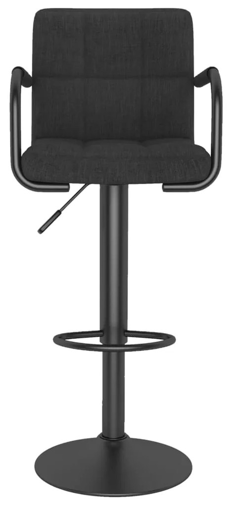 Bancos de bar 2 pcs tecido preto