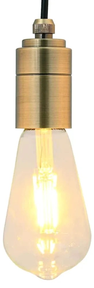 vidaXL Casquilhos de lâmpadas 2 pcs Bronze E27