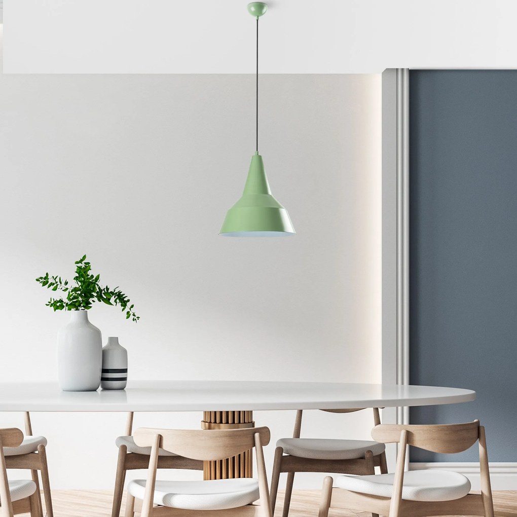 Candeeiro Suspenso Saglam – Mint – Ø30 h:35 cm