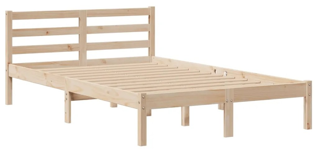 Cama com estante sem colchão 135x190 cm pinho maciço