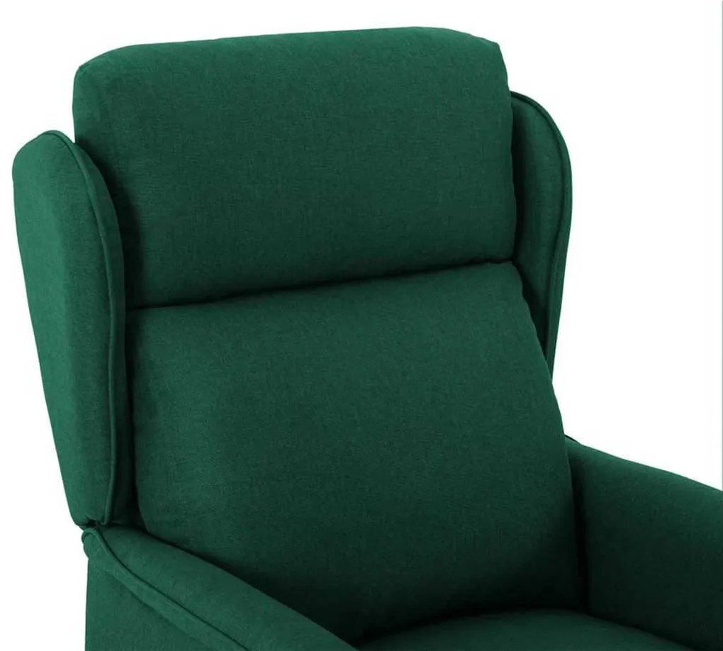 Cadeira Recliner Verde Escuro em Tecido