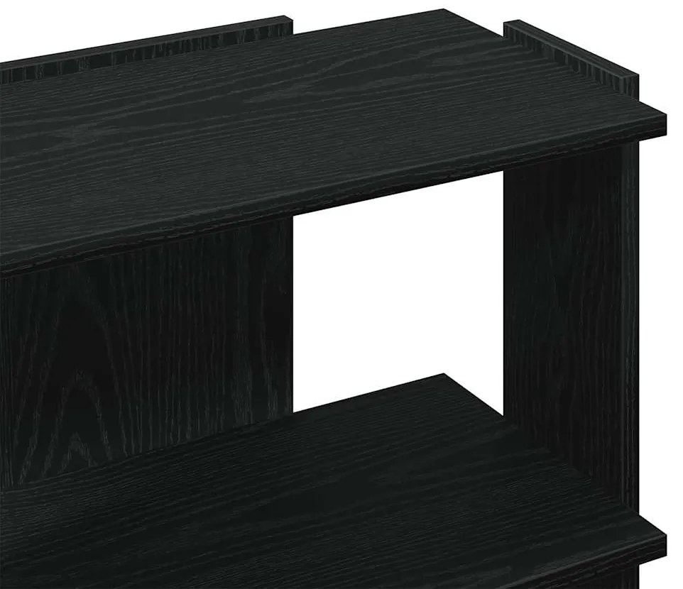 Estante c/ 3 prateleiras 60x30x60 cm derivados de madeira preto