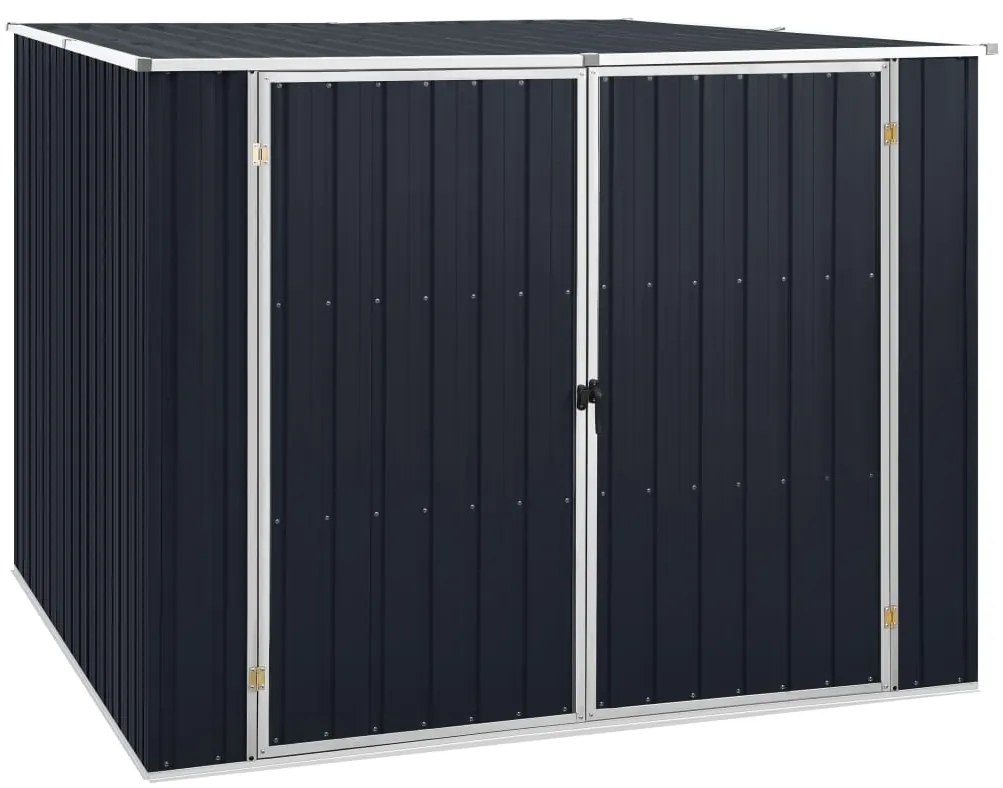 46255 vidaXL Abrigo de jardim 195x198x159 cm aço galvanizado antracite