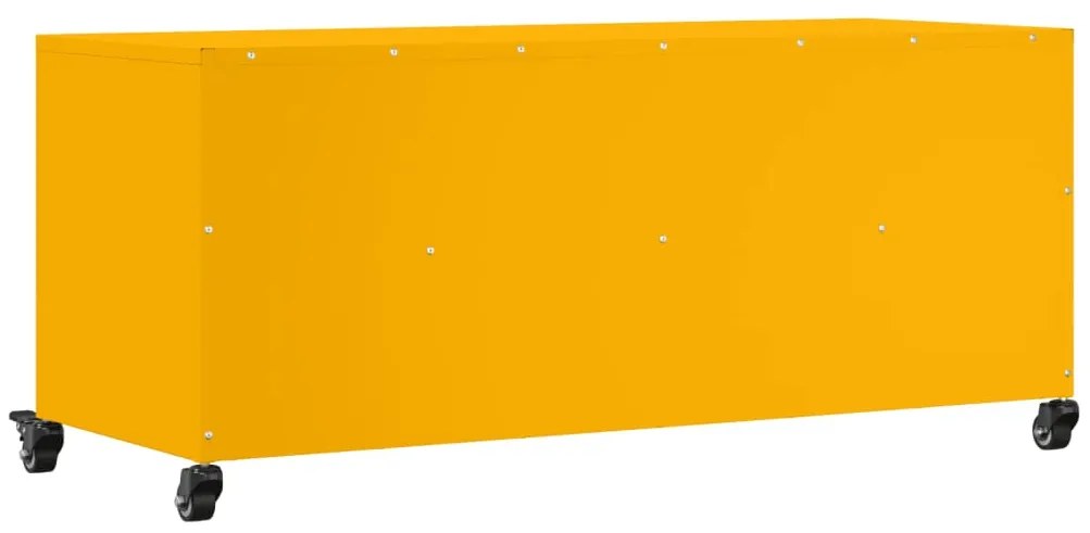 Móvel de TV 100,5x39x43,5 cm aço amarelo mostarda