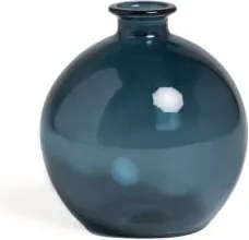 Vaso Em Vidro Reciclado Kimma Azul Pacífico - Sklum
