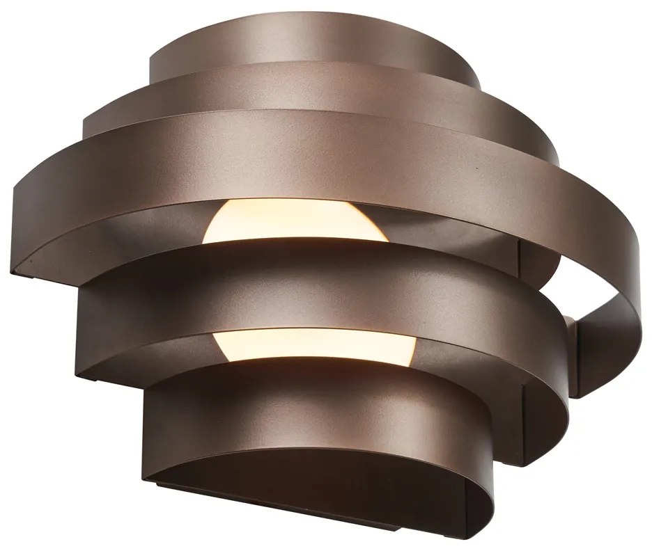 Candeeiro de parede moderno bronze incluindo LED com 3 níveis de regulação - Lines Moderno