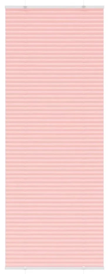 vidaXL Rosa Plissada Cega 70x200 cm Largura Tecido 69,4 cm Poliéster