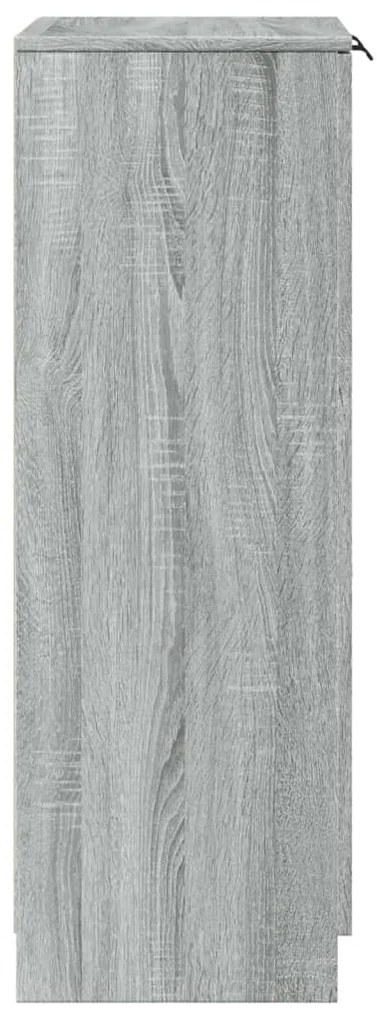 Sapateira 59x35x100 cm derivados de madeira sonoma cinza