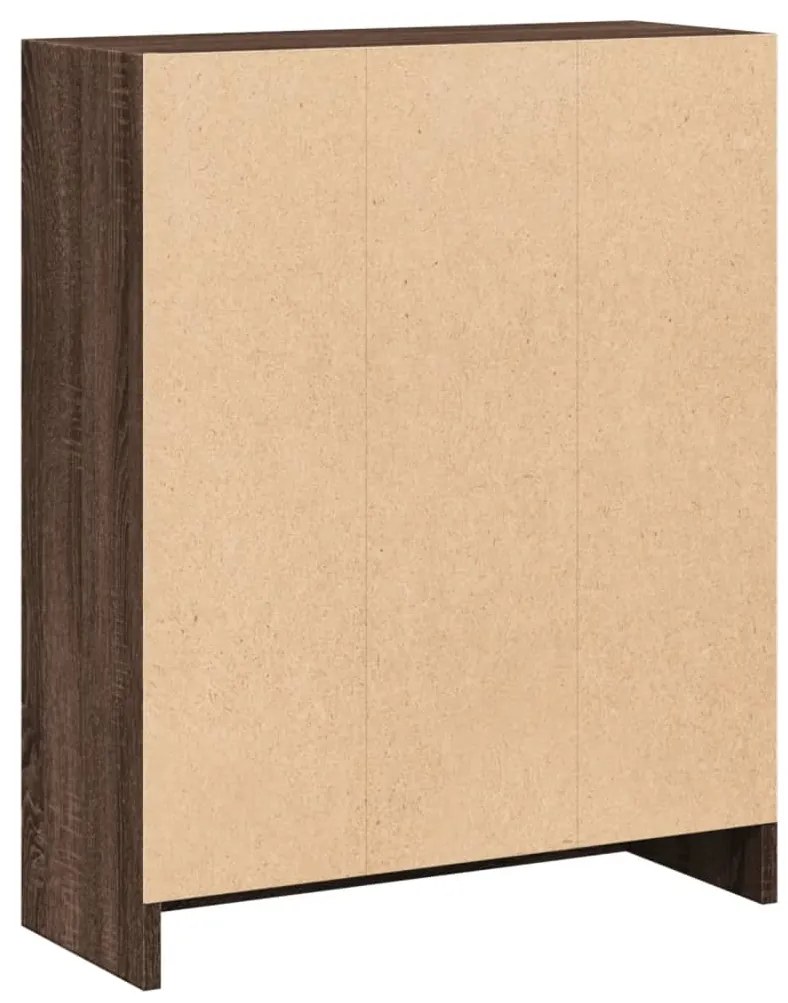 Estante 60x24x76 cm derivados de madeira carvalho castanho