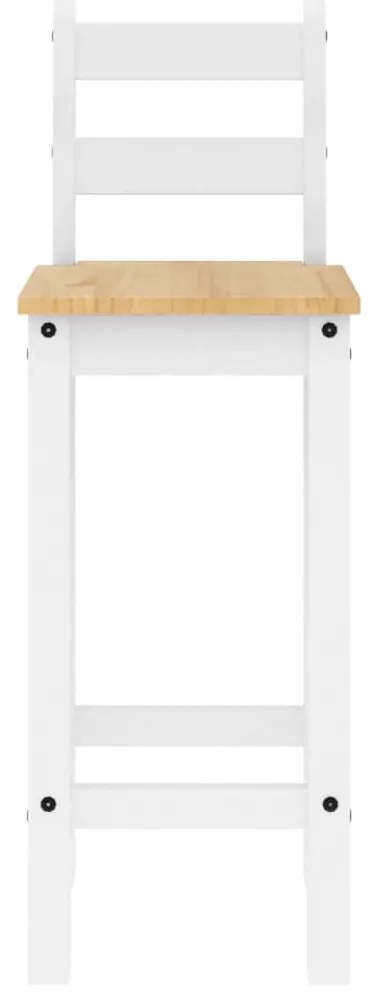 5 pcs conjunto de bar pinho maciço branco