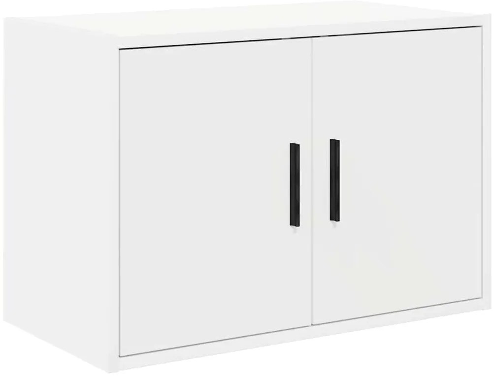 Armários de garagem 6 pcs derivados de madeira branco