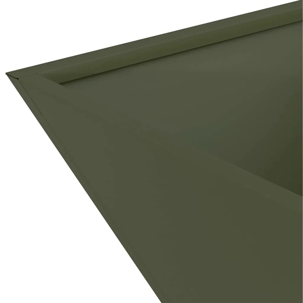Conjunto de 5 Vasos de Jardim Verde-Azeitona da , medindo 40 x 40 x 15