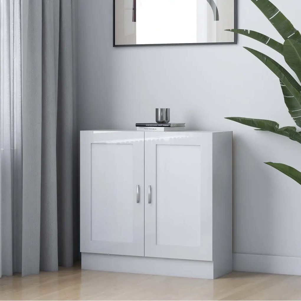 Estante 82,5x30,5x80 cm derivados de madeira branco brilhante
