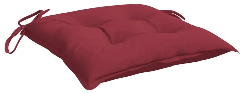 Almofadões móveis de paletes 6 pcs tecido oxford vermelho-tinto