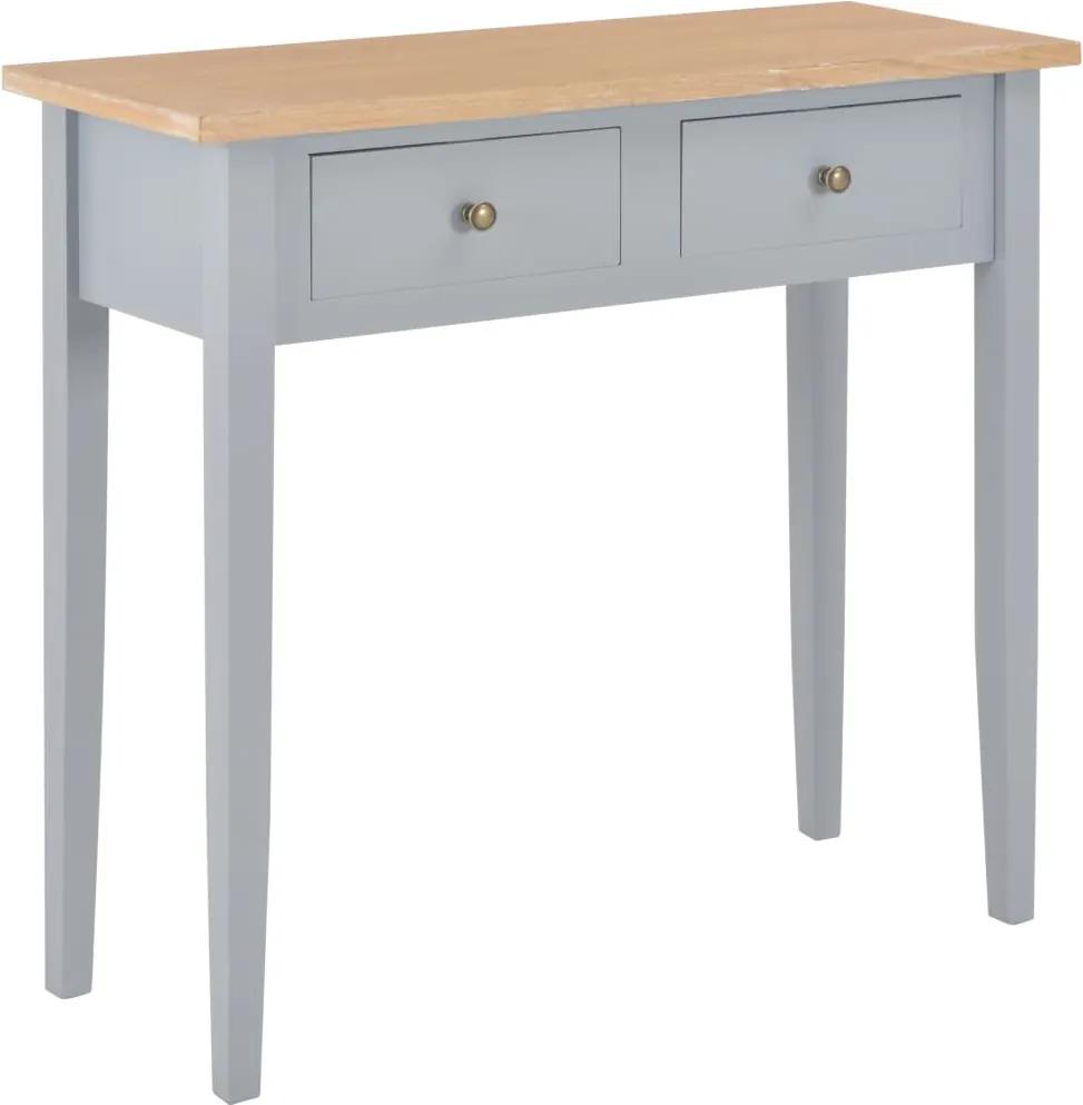 Toucador/mesa consola 79x30x74 cm madeira cinzento