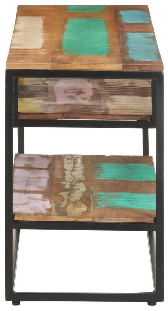 Móvel de TV 130x30x45 cm madeira recuperada maciça