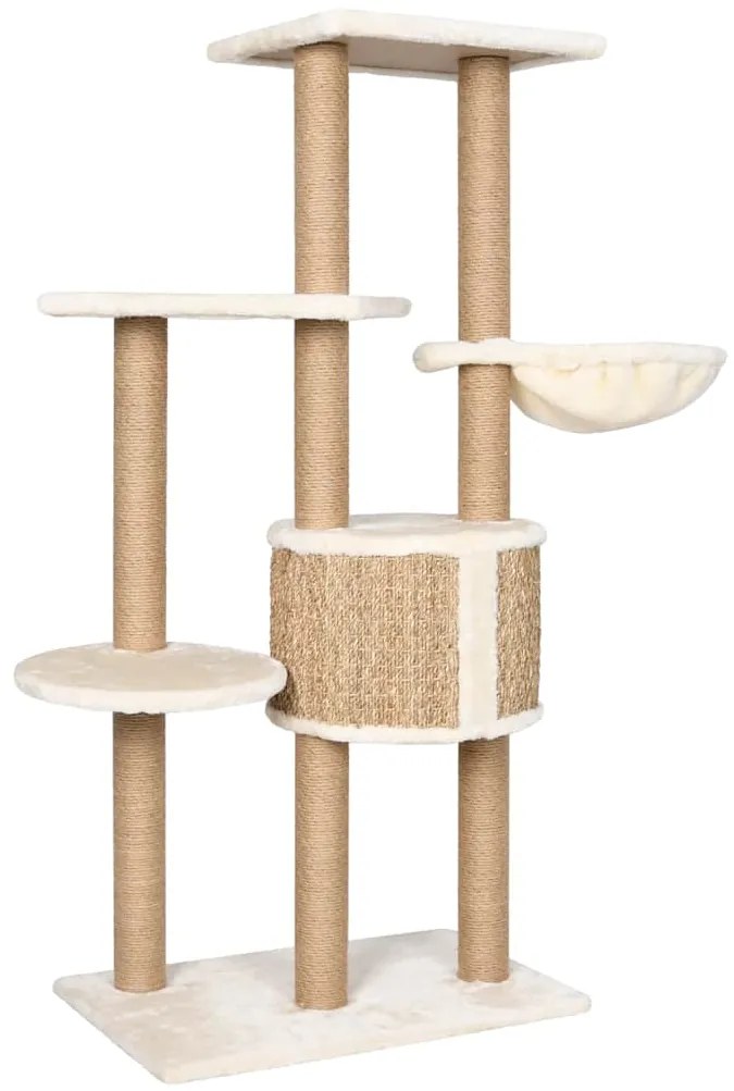 Árvore para gatos c/ postes arranhadores 126 cm erva marinha