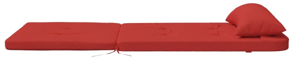 Almofadões p/ cadeira adirondack 2 pcs tecido oxford vermelho