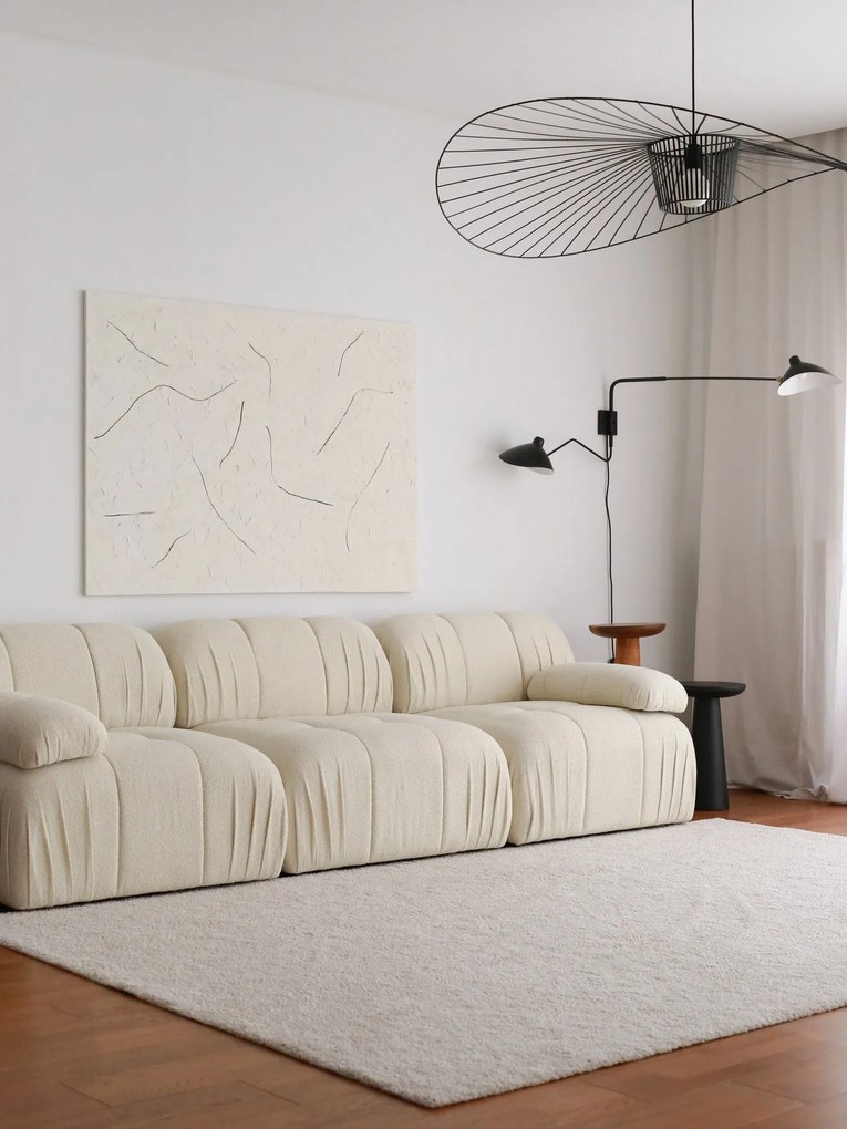Sofá de 3 Lugares Soli – Branco – 267 cm x 74 cm x 89 cm