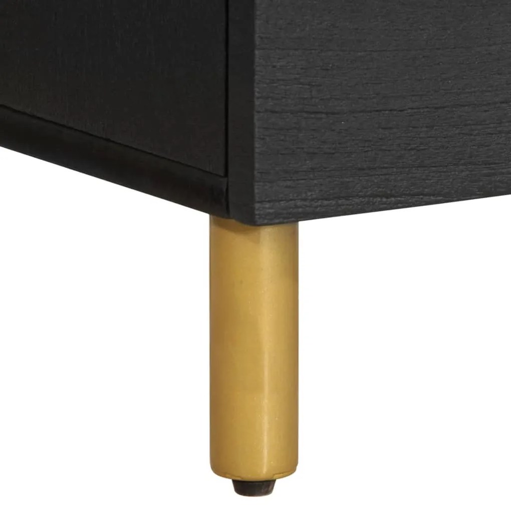 Mesa de cabeceira 40x33x46 cm derivados de madeira preto