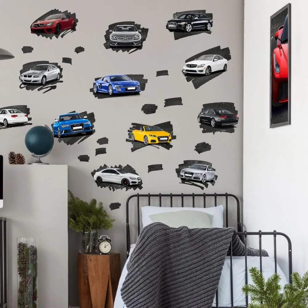 Autocolantes de parede - Carros desportivos