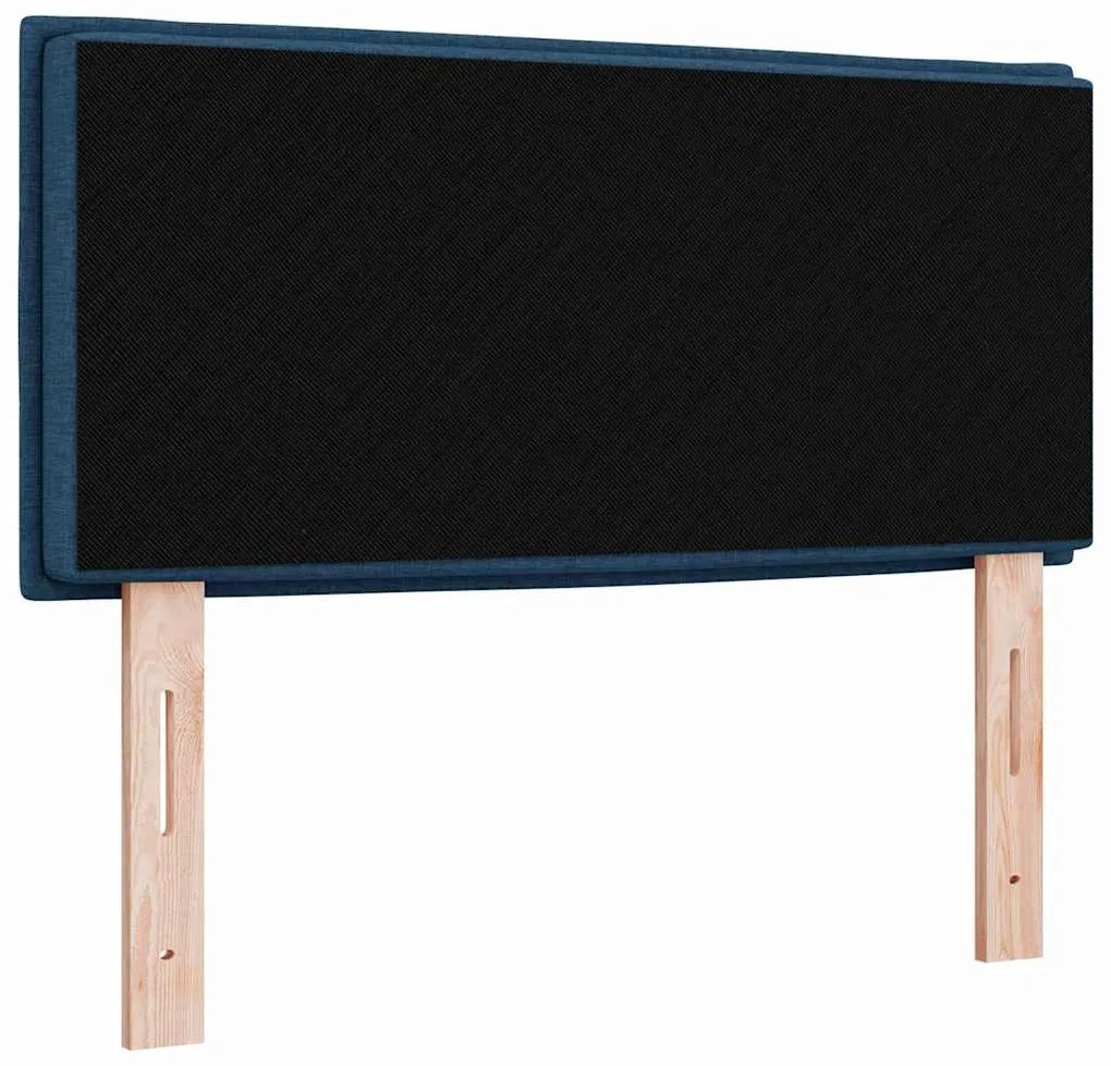 Cabeceira vidaXL Design Linhas Azul 90 cm Tecido