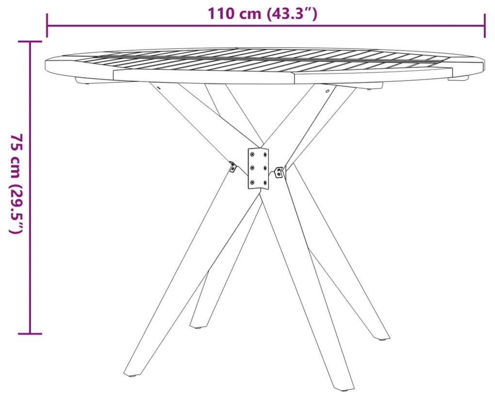 6 pcs conjunto de jantar para jardim madeira de acácia maciça