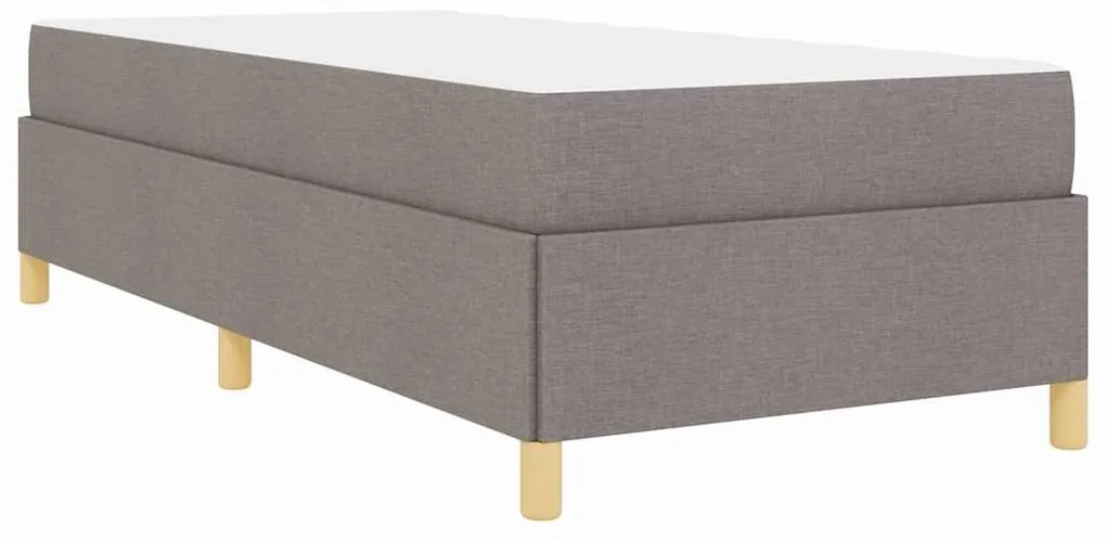 Cama Box Outros Taupe e Branco 90 x 190 cm tecido