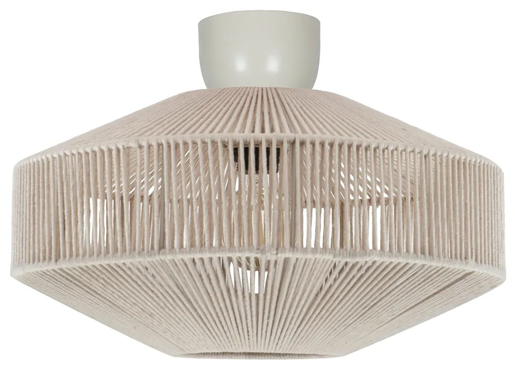 Japandi plafondlamp bruin met touw - Svea Japandi