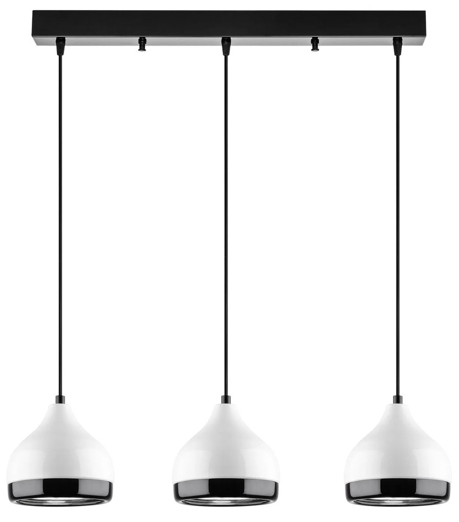 Candeeiro de Teto Yildo – Branco – Diâmetro 90 cm, Altura 25-111 cm