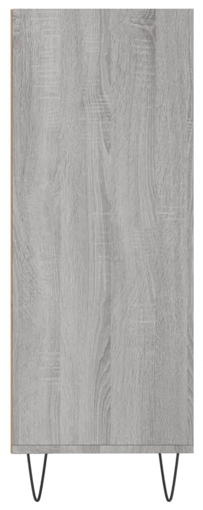 Estante 69,5x32,5x90 cm derivados de madeira cinzento sonoma