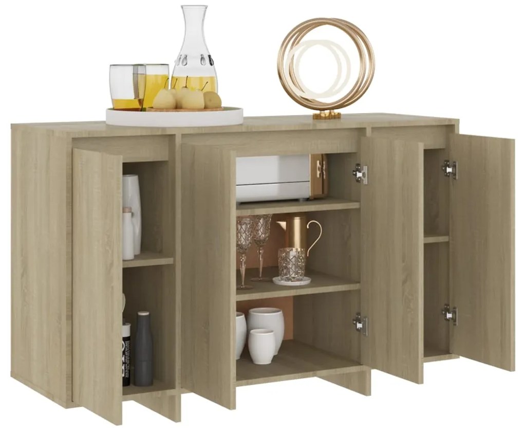 Aparador 120x41x75 cm derivados de madeira carvalho sonoma