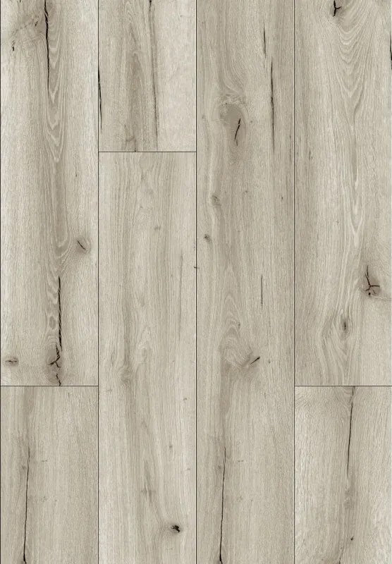 Mexen Wirginia painéis vinílicos 1240 x 182 mm SPC 6,5 mm, base IXPE 1,5 mm, 4 V-Fuga, Carvalho - F1005-1240-182-505-4V1-01