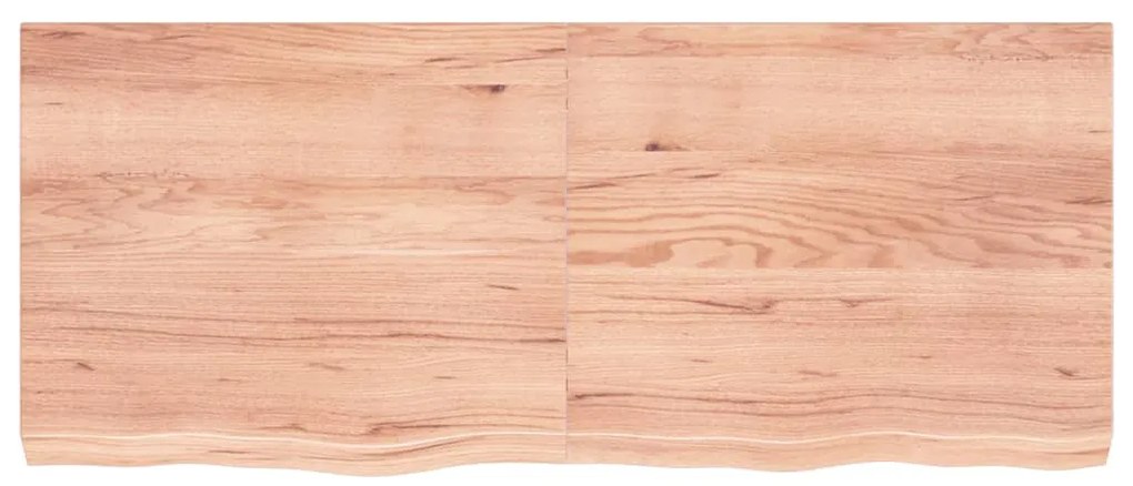 Tampo de mesa 120x50x(2-6) cm carvalho tratado castanho-claro