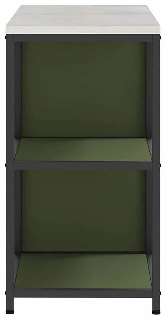 Conjunto de Armazenamento de Cozinha 2 pcs Verde Oliva