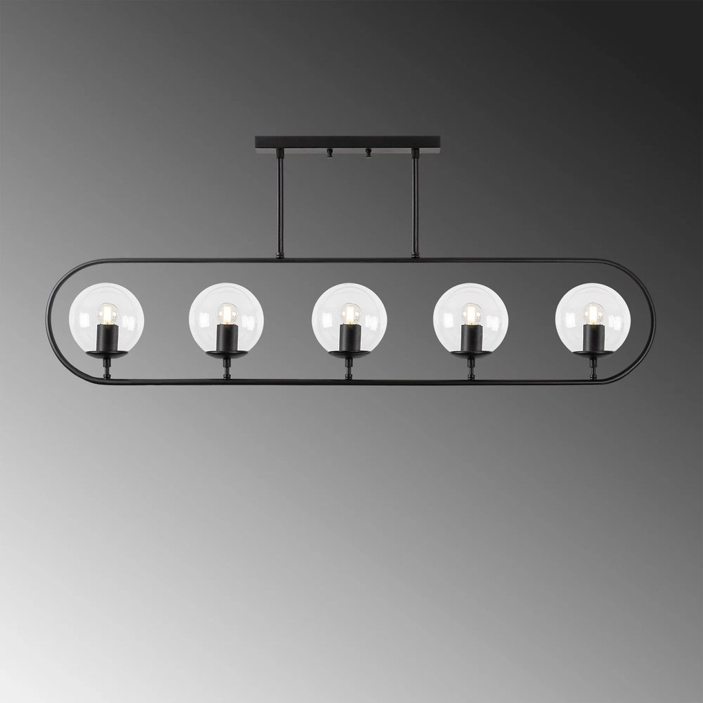 Chandelier Jewel – Preto – 122 x 15 cm