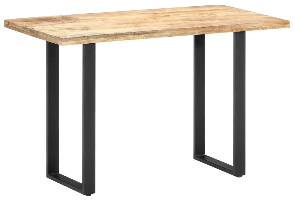 Mesa de jantar 120x60x76 cm madeira de mangueira maciça