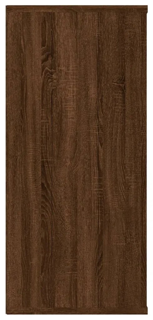 Estante/aparador 66x30x98cm derivados madeira carvalho castanho