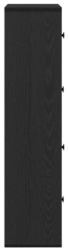 Estante 60x24x101,5 cm derivados de madeira carvalho preto