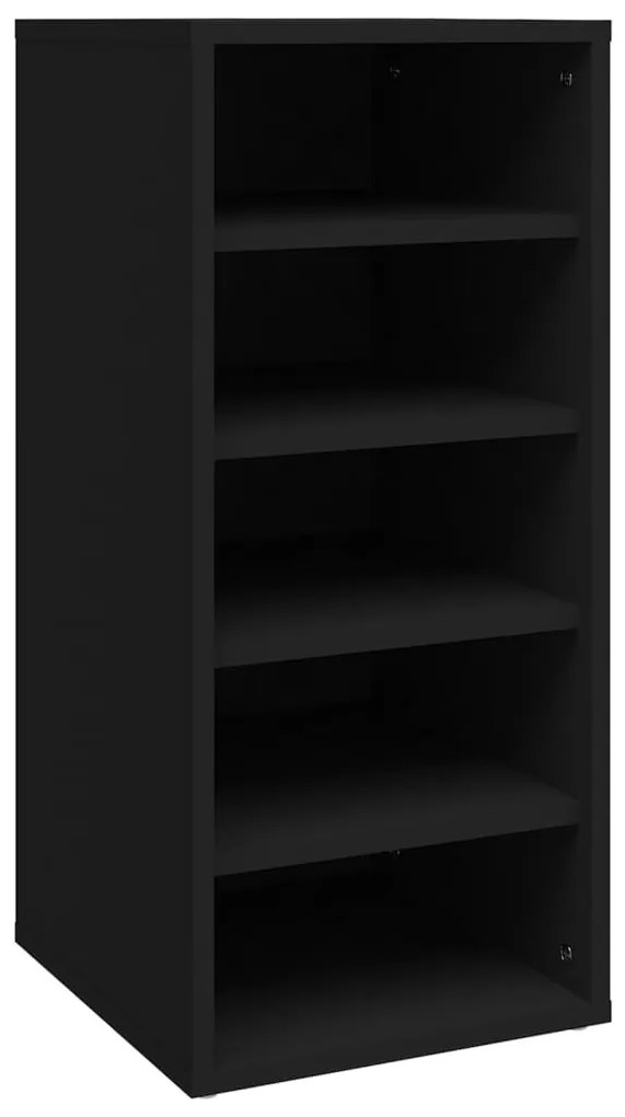 Sapateiras 2 pcs 31,5x35x70 cm derivados de madeira preto
