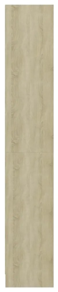 Estante 4 prateleiras 40x24x142cm contraplacado carvalho sonoma