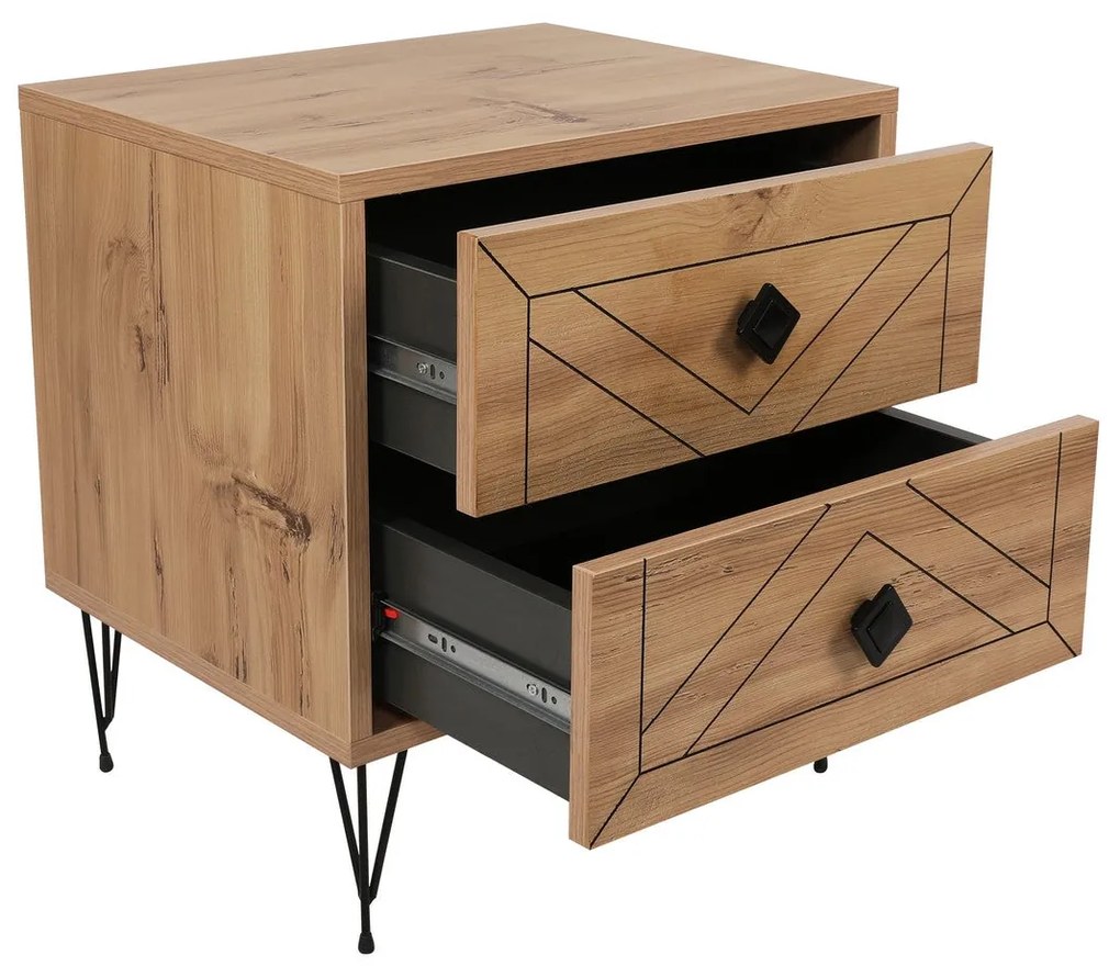 Mesa de Cabeceira Luna – Pinho – 50 x 55 x 40 cm