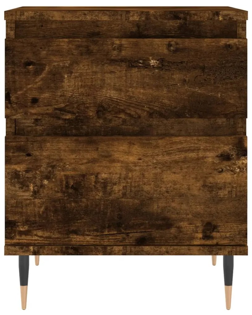 Mesa de cabeceira 40x35x50 cm derivados madeira carvalho fumado