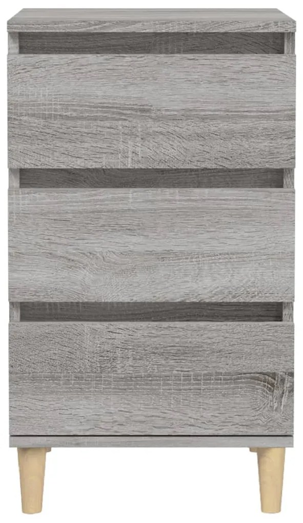 Mesa de cabeceira 40x35x70 cm derivados madeira cinza sonoma
