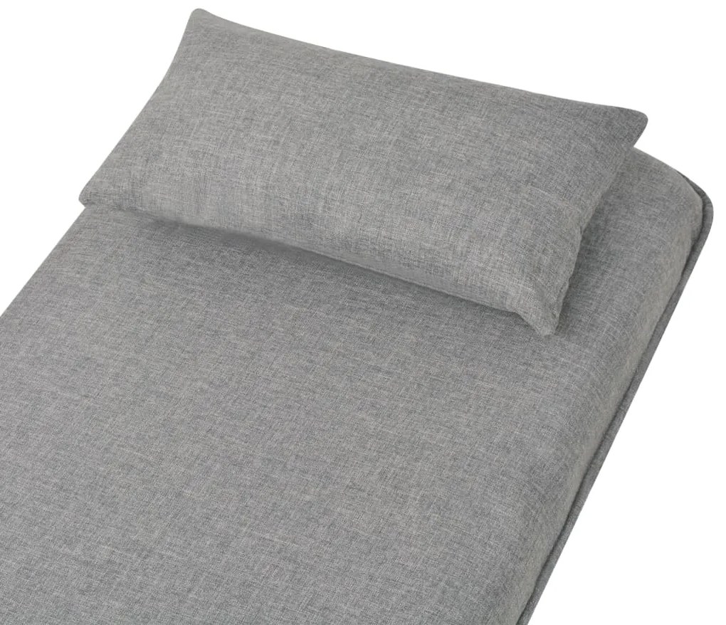 Poltrona/Cama Giratória em Tecido - Cinzento-Claro - Design Moderno