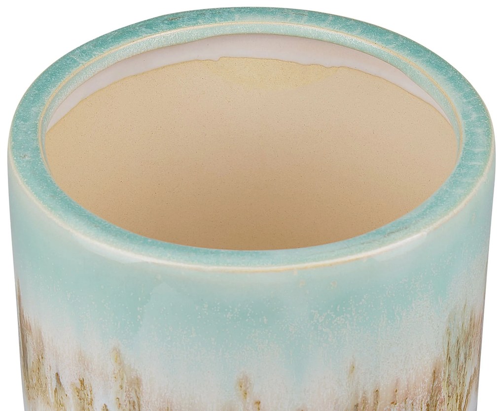 Vaso de cerâmica grés multicolor 15 cm CYME Beliani