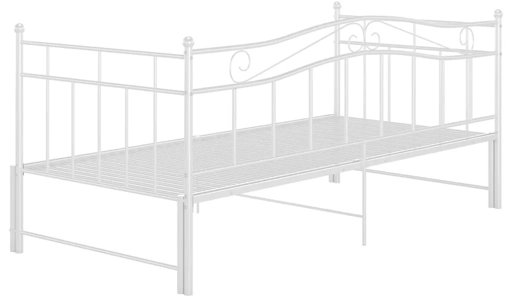 Estrutura sofá-cama de puxar 90x200 cm metal branco