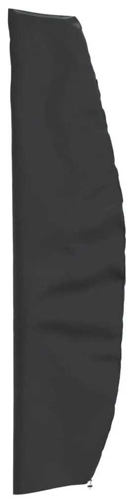 vidaXL Capa para guarda-sol de jardim 265x50/70/40cm 420D oxford preto