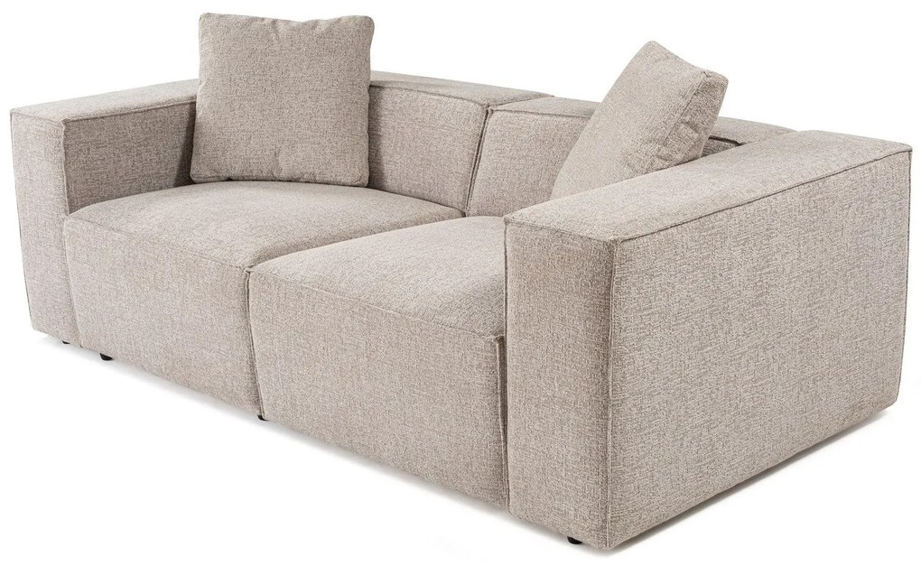 Sofá de 2 Lugares Lora – Mocha – 220x108x65 cm