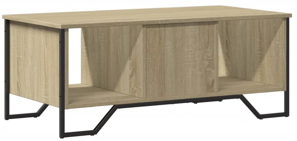 Mesa de centro 100x51x40 cm derivados madeira carvalho sonoma